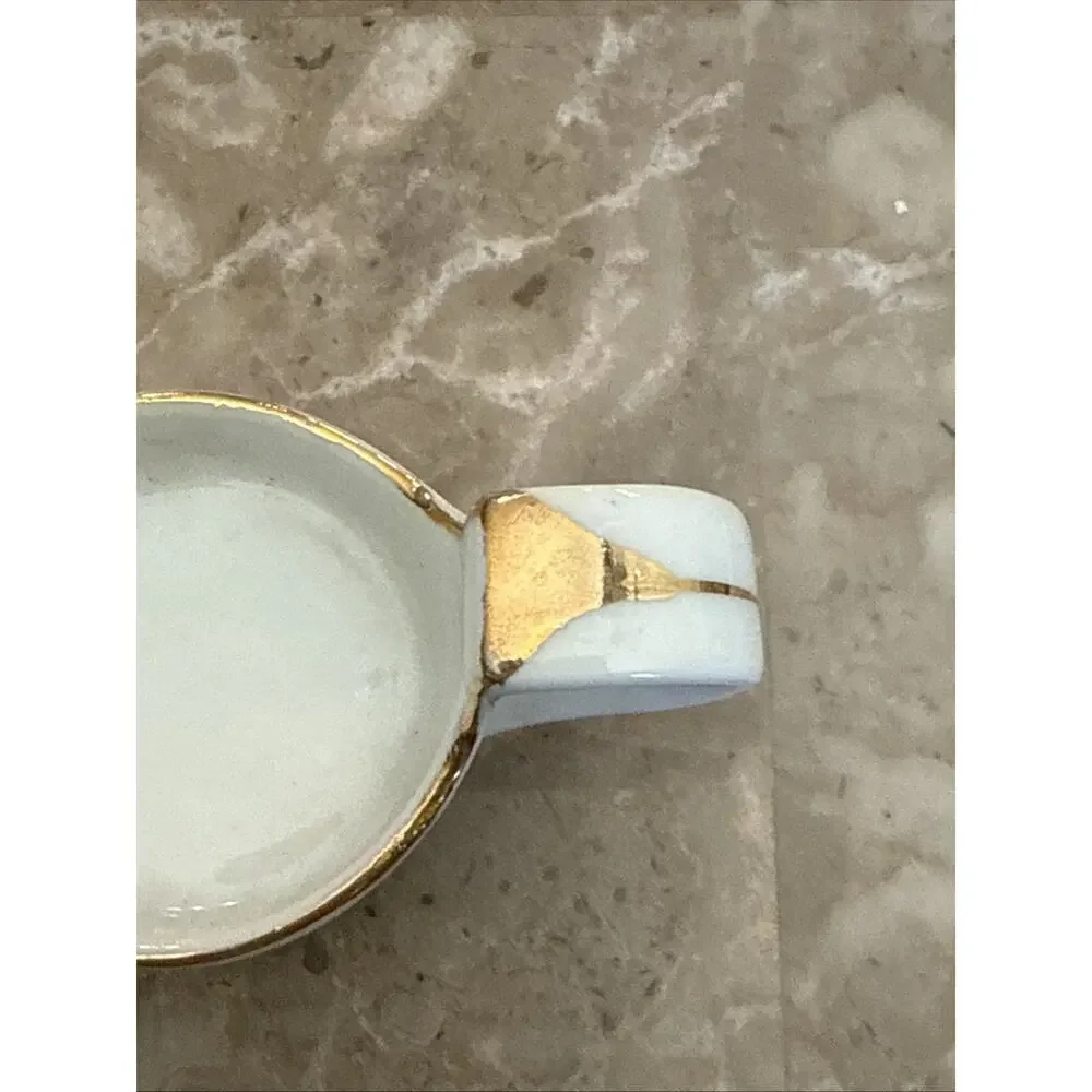 Antique Noritake Hand Painted Japan Porcelain Relish Dish Gold Trim M Mark